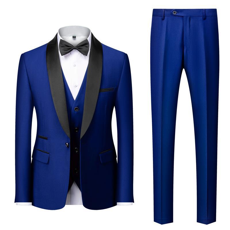 STYLIST FRANTZ™ Luxury Three-Piece Men’s Suit – Peak Lapel Formal Edition