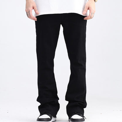 Washed Premium Drape Denim With A Slight Flare