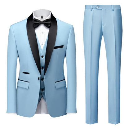 STYLIST FRANTZ™ Luxury Three-Piece Men’s Suit – Peak Lapel Formal Edition