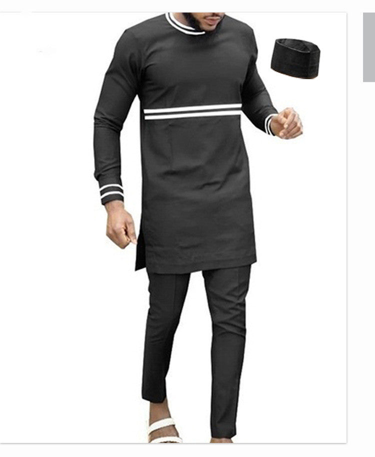 STYLIST FRANTZ™ African Traditional Men’s Suit – Premium Cultural Outfit