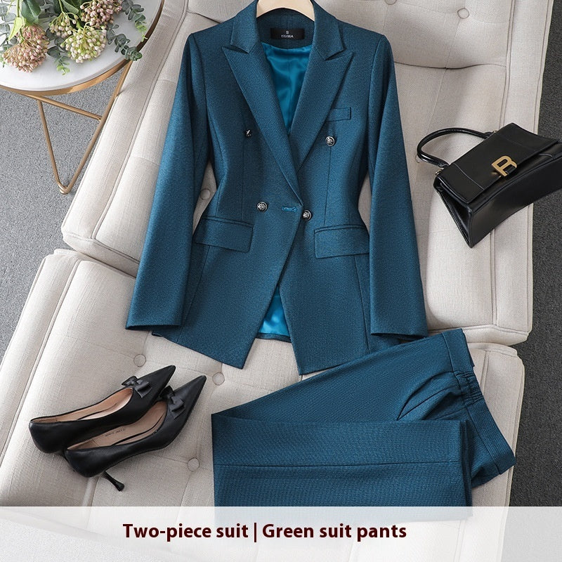 Women’s Business Wear Overall Suit – Designed & Handcrafted by Stylist Frantz