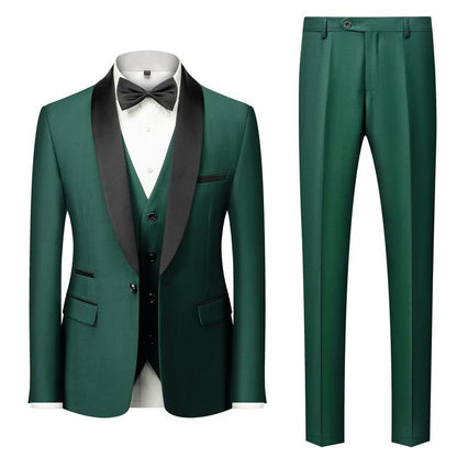 STYLIST FRANTZ™ Luxury Three-Piece Men’s Suit – Peak Lapel Formal Edition