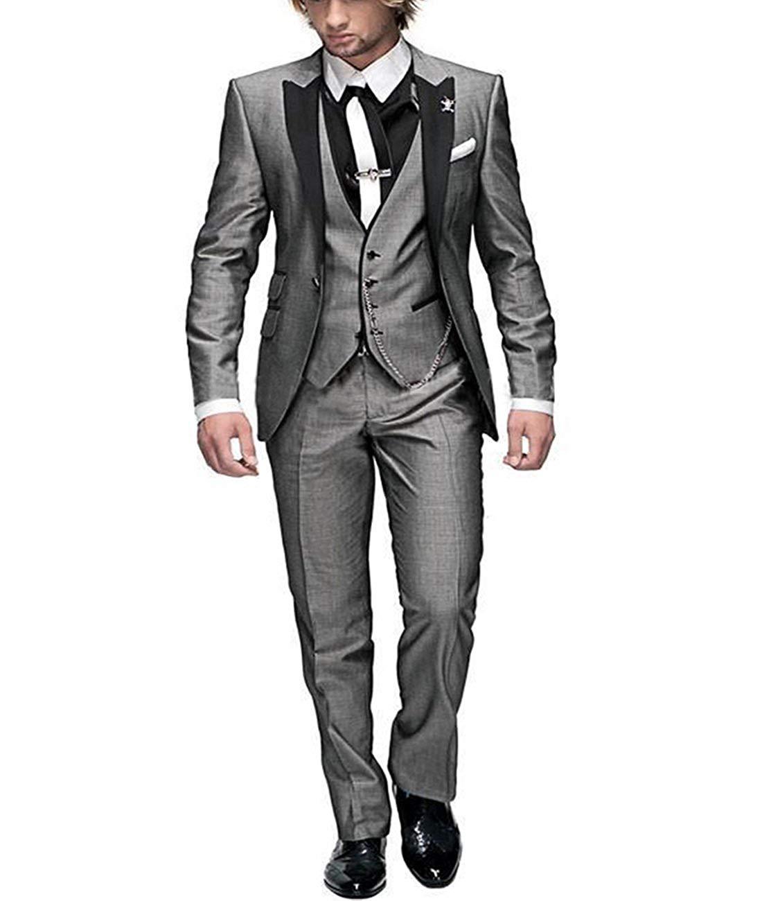 Men's Three-piece Suit Bridegroom Best Wedding Suit by Stylist Frantz