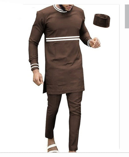 STYLIST FRANTZ™ African Traditional Men’s Suit – Premium Cultural Outfit