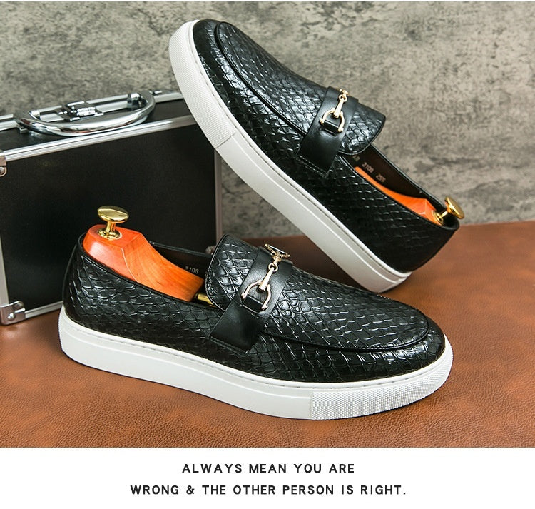 Imperial Double Buckle Loafers – Luxury British Leather Dress Shoes for Men