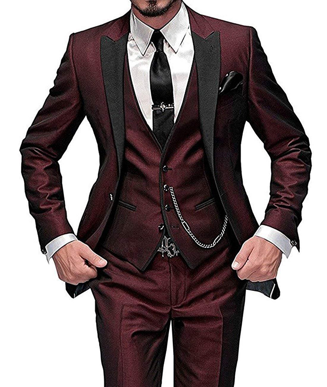 Men's Three-piece Suit Bridegroom Best Wedding Suit by Stylist Frantz