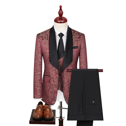 Stylist Frantz Signature Jacquard Suit – Premium Wedding & Formal Wear