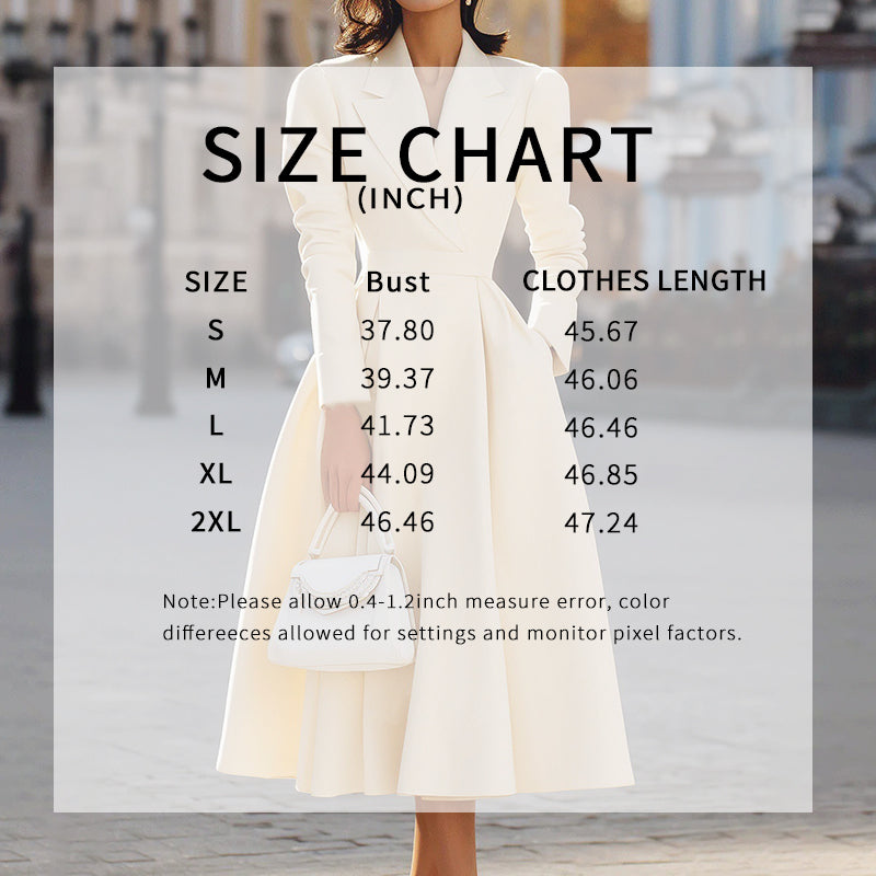 Women's V-Neck Long Sleeve Midi Dress With Pockets - Elegant Swing A-Line Party Dress For Wedding Guest