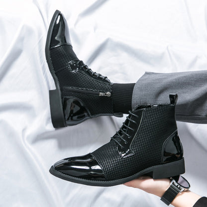STYLIST FRANTZ™ Elite Leather Dress Boots – Executive Business & Wedding Edition