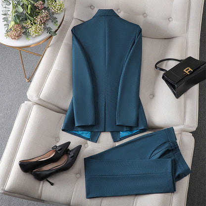 Women’s Business Wear Overall Suit – Designed & Handcrafted by Stylist Frantz