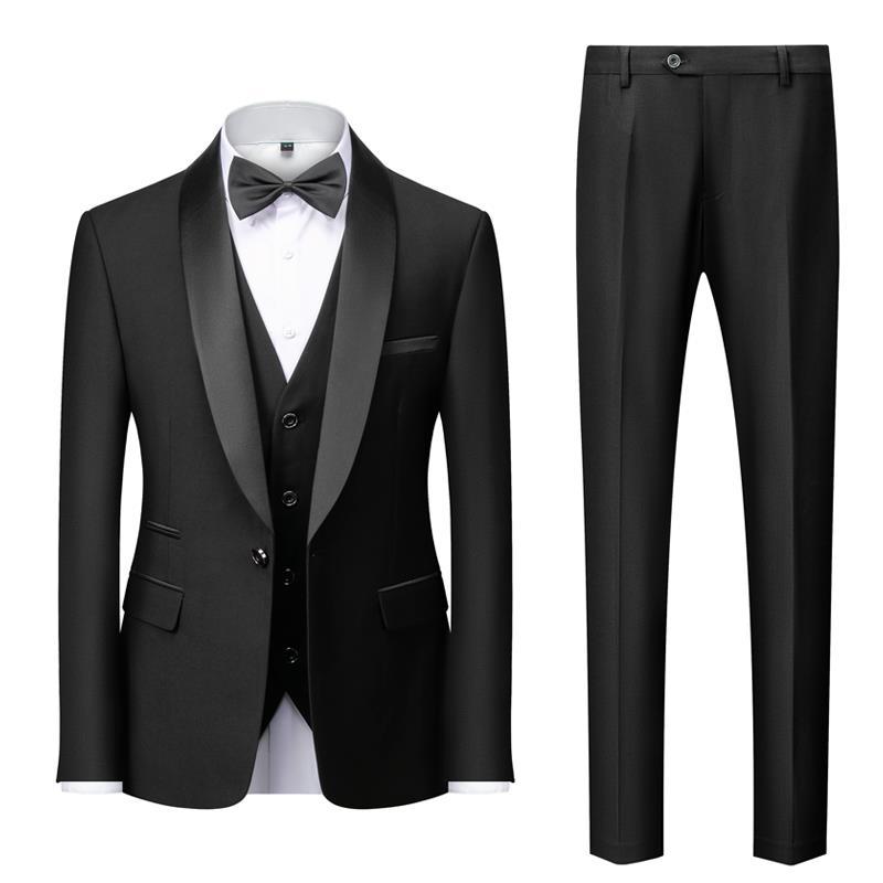 STYLIST FRANTZ™ Luxury Three-Piece Men’s Suit – Peak Lapel Formal Edition