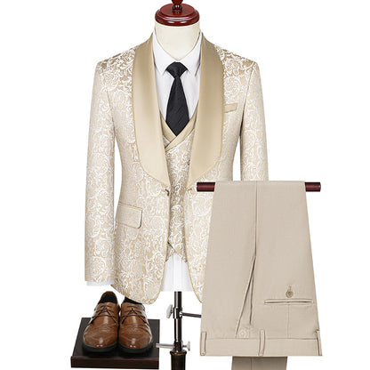 Stylist Frantz Signature Jacquard Suit – Premium Wedding & Formal Wear
