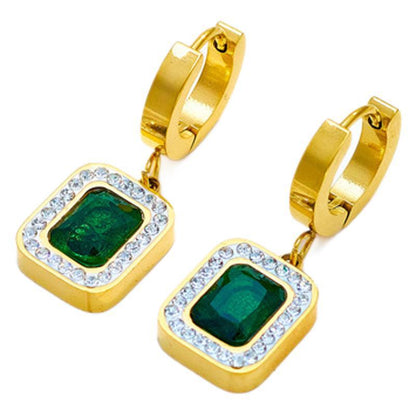 Stylist Frantz – Emerald Royal Glow Necklace & Earring Set (Luxury Zircon Collection)