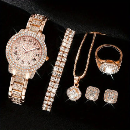 STYLIST FRANTZ™ Diamond Luxe Women’s Watch – Full Crystal Steel Bracelet